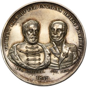 Médaille commémorative de Joseph Bem et Lajos Kossuth 1849