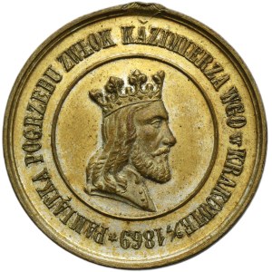 Galicia, Medal Commemorating the Funeral of Casimir the Great, 300th Anniversary of the Union of Lublin 1869