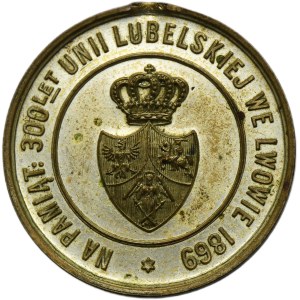 Galicia, Medal Commemorating the Funeral of Casimir the Great, 300th Anniversary of the Union of Lublin 1869