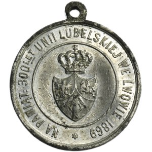 Galicia, Medal Commemorating the Funeral of Casimir the Great, 300th Anniversary of the Union of Lublin 1869