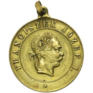 Galice, médaille commémorant la résidence de l'empereur François-Joseph Ier en Galice 1880