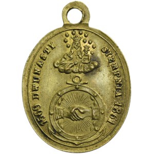 Galicia, Patriotic Medal 292nd Anniversary of the Union of Lublin Lviv 1861