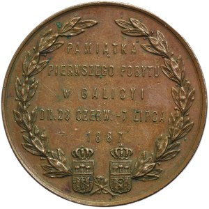 Galicia, Medal Commemorating the First Stay in Galicia of Archduke Rudolf and Stephanie 1887