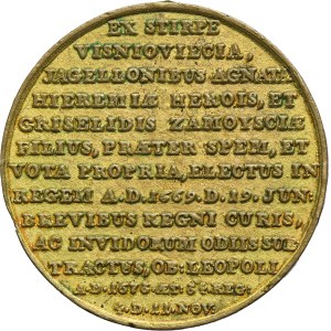 COPY of the Medal from the Royal Suite of Michael I Wisnowiecki, copy cast in the 19th century