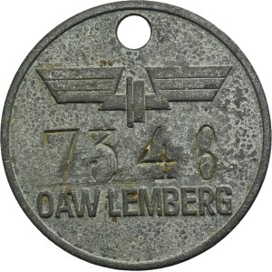 Galicie, jeton OAW Lemberg, années 1940
