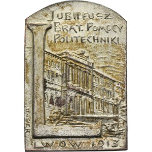 Galizia, spilla 50° anniversario dell'aiuto fraterno al Politecnico di Lviv 1913