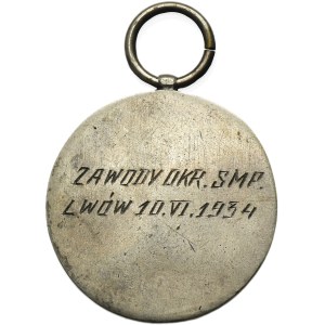 Galicia, Award Medal for 2nd place in the Javelin Throw at the District Competition of the Polish Athletics Association in Lviv 1934