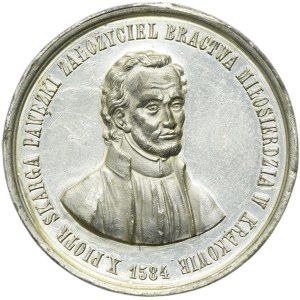 Galícia, medaila Petra Skargu k 300. výročiu založenia Milosrdného bratstva v Krakove 1884
