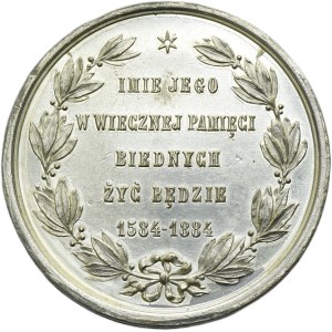 Galícia, medaila Petra Skargu k 300. výročiu založenia Milosrdného bratstva v Krakove 1884