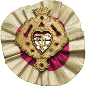 Cotillion with Commemorative Badge of the People's School Society, late 19th century