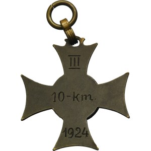 Medal of the Lviv Tourist Club on the occasion of the 10 km run in 1924