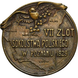 Badge of the 7th Polish Falconry Rally in Poznań 1929
