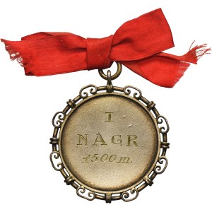 Medaglia premio della Società Ginnastica Sokol, 1° premio per la gara dei 1500 m 1909