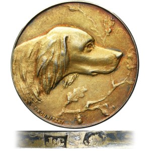 Galicie, Médaille du Club galicien pour l'élevage et le dressage des chiens de chasse à Lviv, fin du XIXe siècle
