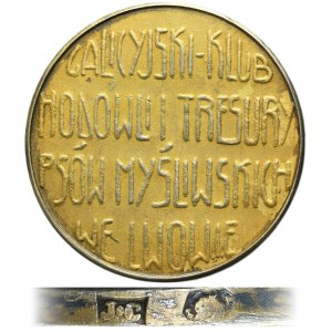Galicie, Médaille du Club galicien pour l'élevage et le dressage des chiens de chasse à Lviv, fin du XIXe siècle