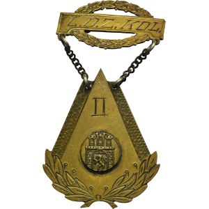 Badge of the Lviv Cycling Association, 5-lap street race 1938