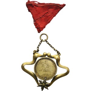 Galicia, Sports Section Badge for the 10 Kilometer Run 1908