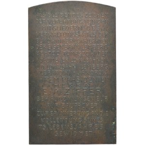 Austria, Commemorative Plaque E.A. Ziffer 1908