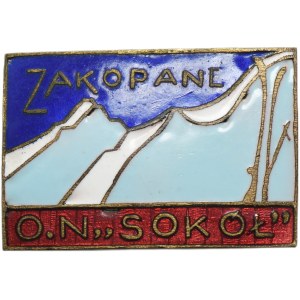 Distintivo della sezione sciistica del Sokol di Zakopane, anni Venti.