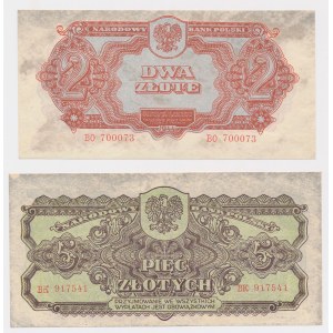 2 and 5 zl 1944 ...owym - set (2pcs)