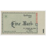 Ghetto in Lodz, 1 mark 1940 - no series - 6 figures - RARE