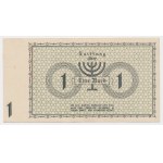 Ghetto in Lodz, 1 mark 1940 - no series - 6 figures - RARE