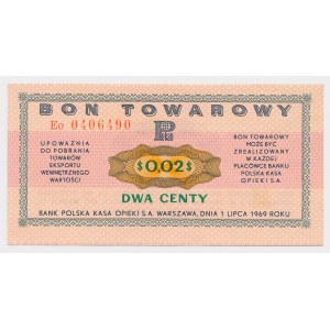 PEWEX, 2 cents 1969 - Eo
