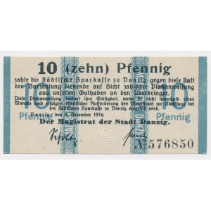 Gdansk, 10 fenig 1916