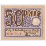 Danzig, 50 fenig 1919 - purple