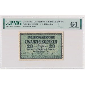 Ost- Poznań, 20 kopecks 1916