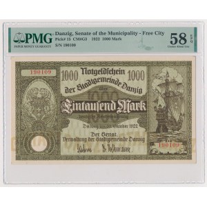 Gdansk, 1,000 marks 1922
