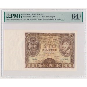 100 gold 1934 - +X+ in watermark