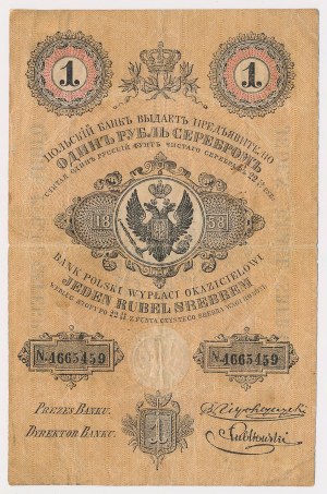 Królestwo Polskie, 1 rubel srebrem 1858 - Łubkowski