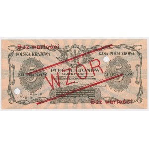 MODEL 5 million mkp 1923 - A 1234500 / 6789000