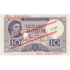 MODEL 10 gold 1919 S.4.A. - perforated and with pattern number