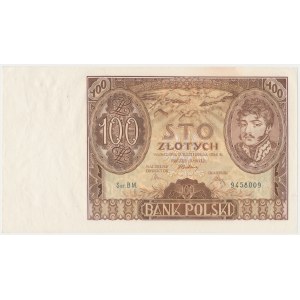 100 zloty 1934 - dashes in watermark