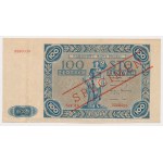 100 zlotých 1948 jako 1947 - SPECIMEN - Ser.AA 0000000