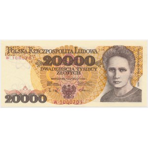 20.000 złotych 1989 - W