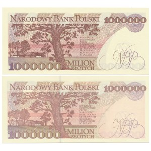 1 million 1991 and 1993 - E and H - set (2pcs)