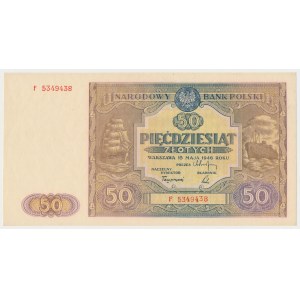 50 zloty 1946 - lettre minuscule - F