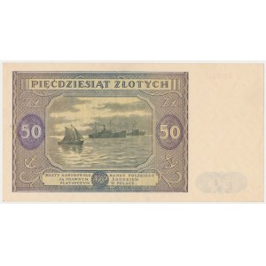 50 zloty 1946 - capital letter - S