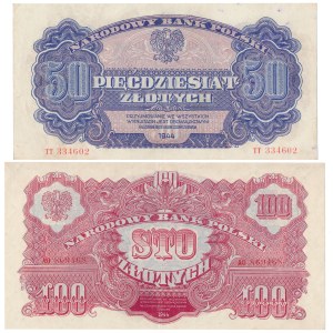 50 and 100 PLN 1944 ...owym - set (2pcs)