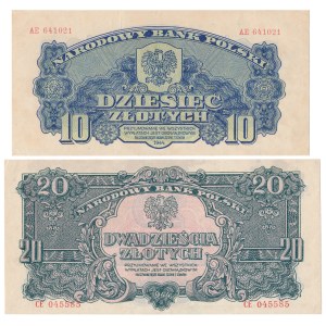 10 and 20 zl 1944 ...owym - set (2pcs)