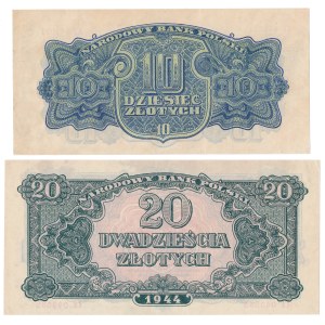 10 and 20 zl 1944 ...owym - set (2pcs)