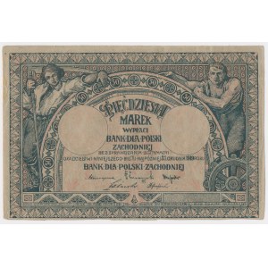 Bank for Western Poland 50 marks 1919
