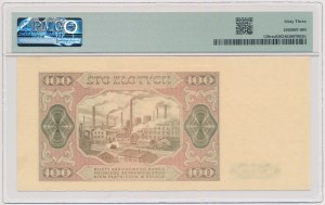 Próba kolorystyczna 100 złotych 1948 - zielona