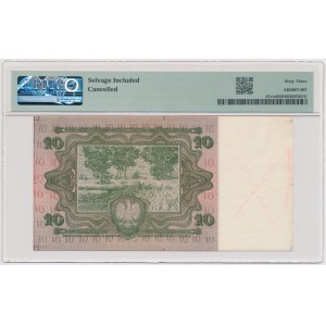 10 gold 1928 - color sample - green
