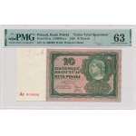 10 złotych 1928 - UKOŃCZONA PRÓBA - wersja zielona - rzadkość