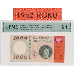 1.000 złotych 1962 - A 0000000 - niewprowadzony do obiegu