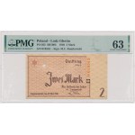 Lodz Ghetto, 2 marks 1940 - with perforation - RARE